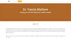 Desktop Screenshot of drvanitamathew.com