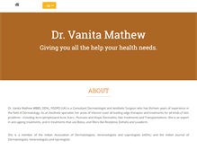 Tablet Screenshot of drvanitamathew.com